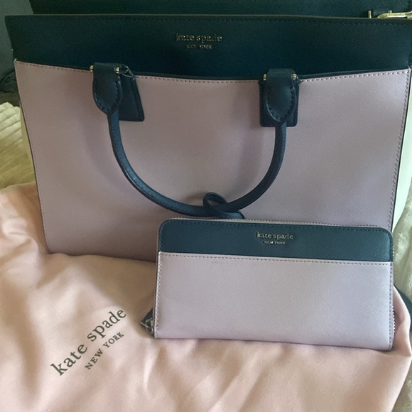 Kate Spade color block handbag and wallet - Picture 11 of 11
